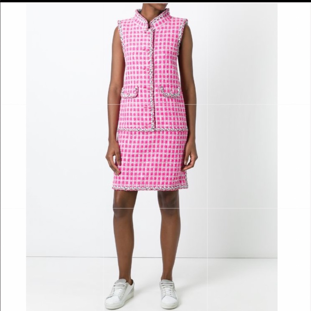 Chanel 14s Runway Tweed Dress - Gem